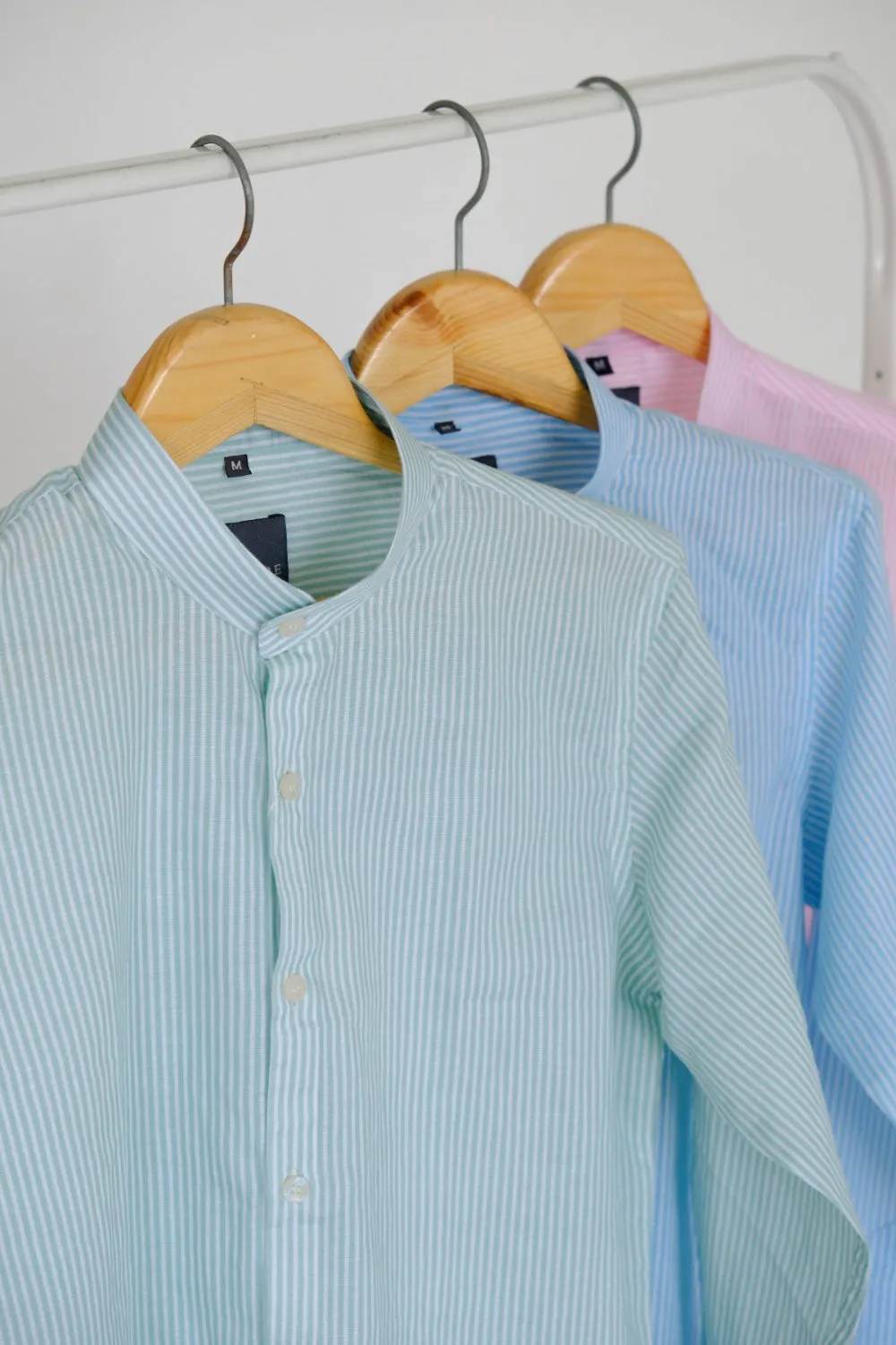 Pinstripe linen Coral reef Shirt