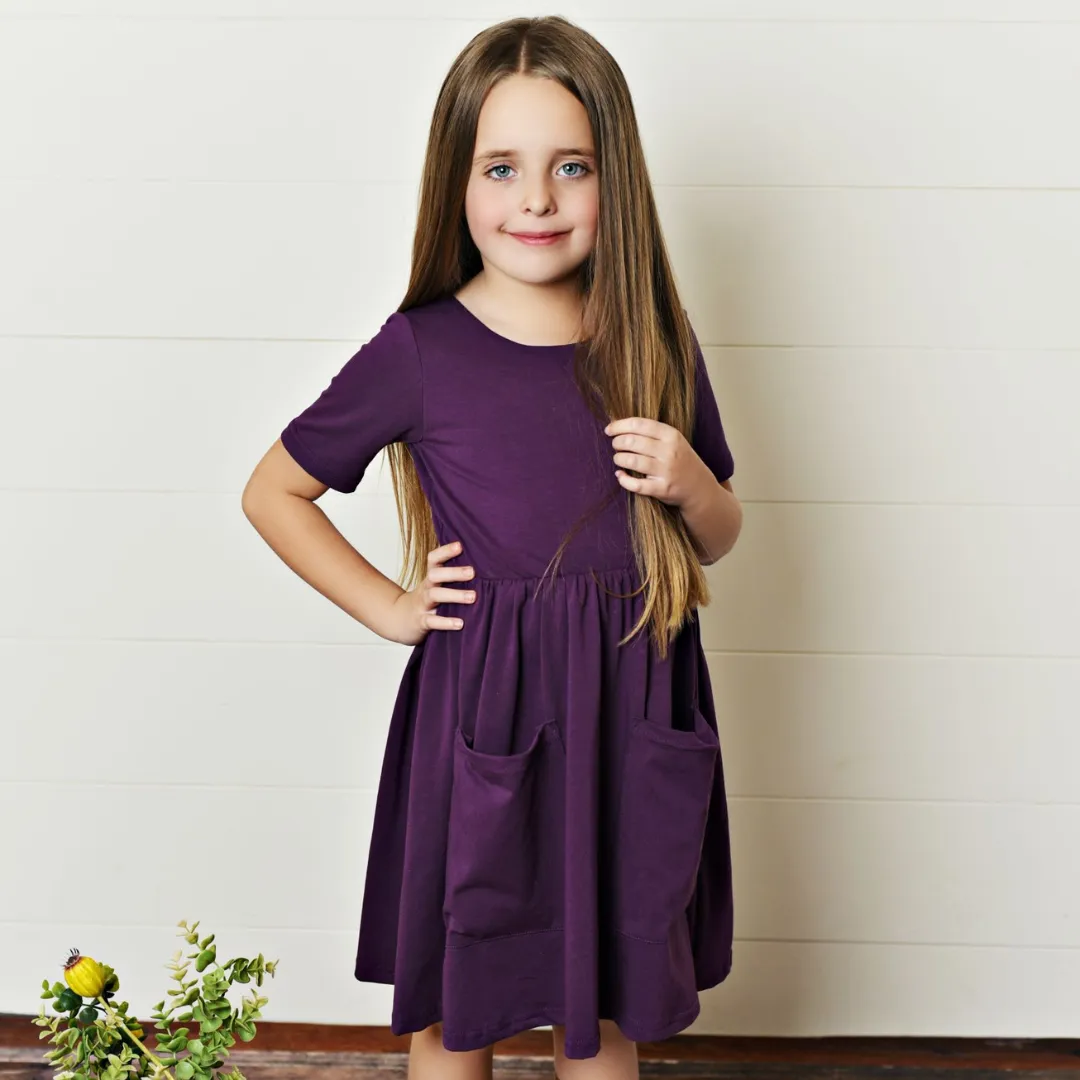Plum Twirl Dress