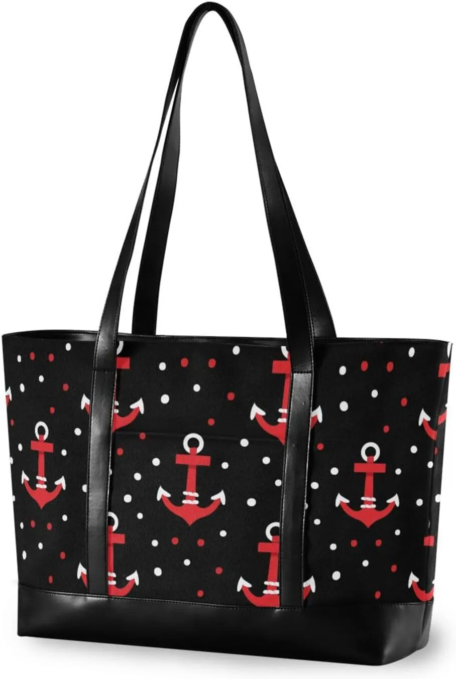 Polka Dot Red Ocean professional 14inch laptop tote with zipper tote bags for college with diaper bolsa para computadora portatil mujer