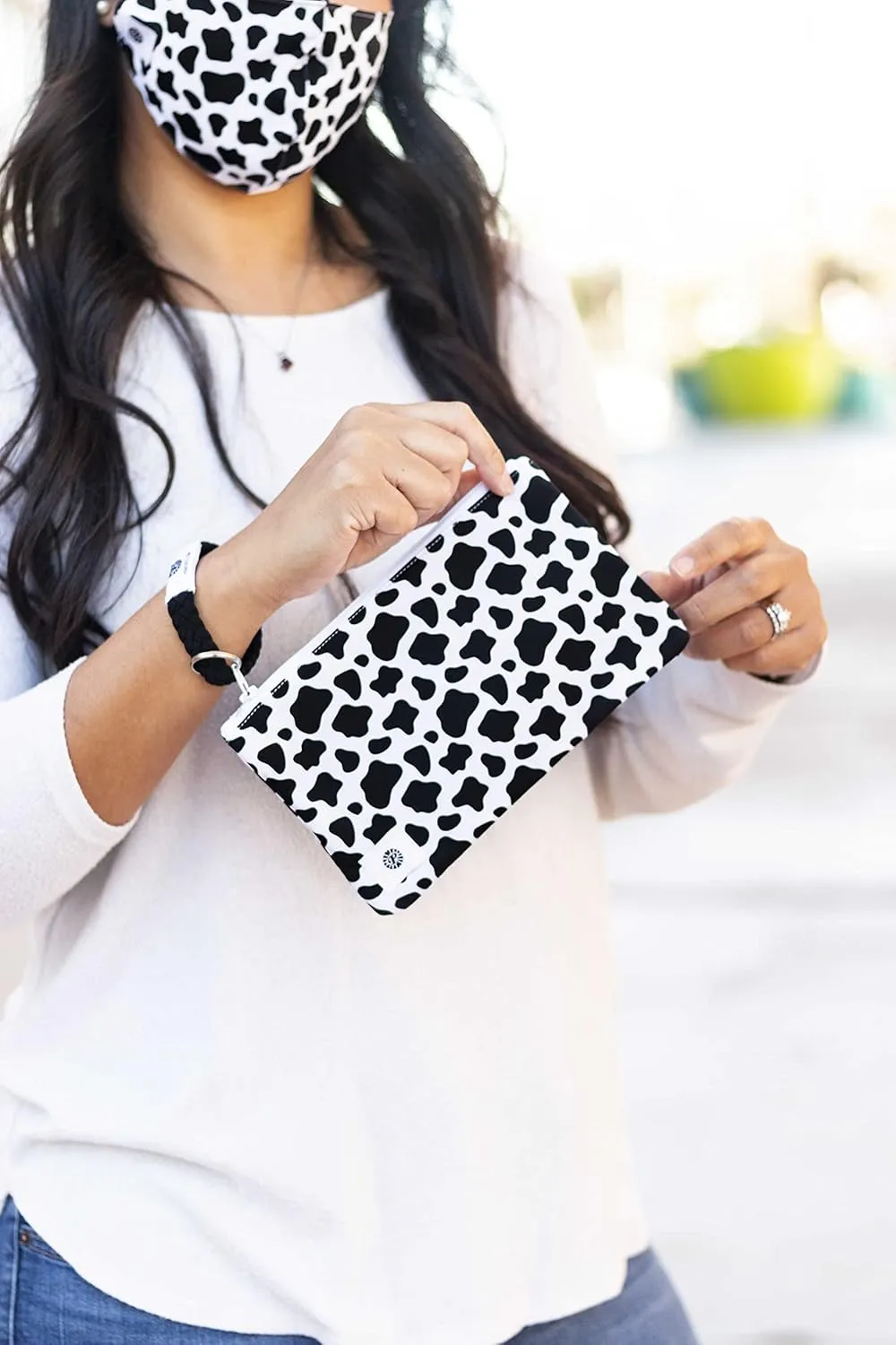Pomchies Stylish Toiletry Bags for Traveling - Small Makeup Bags for Women - Water Resistant Pom Makeup Pouch Bags Travel Organizer for Accessories - Cats Cosmetic Bags