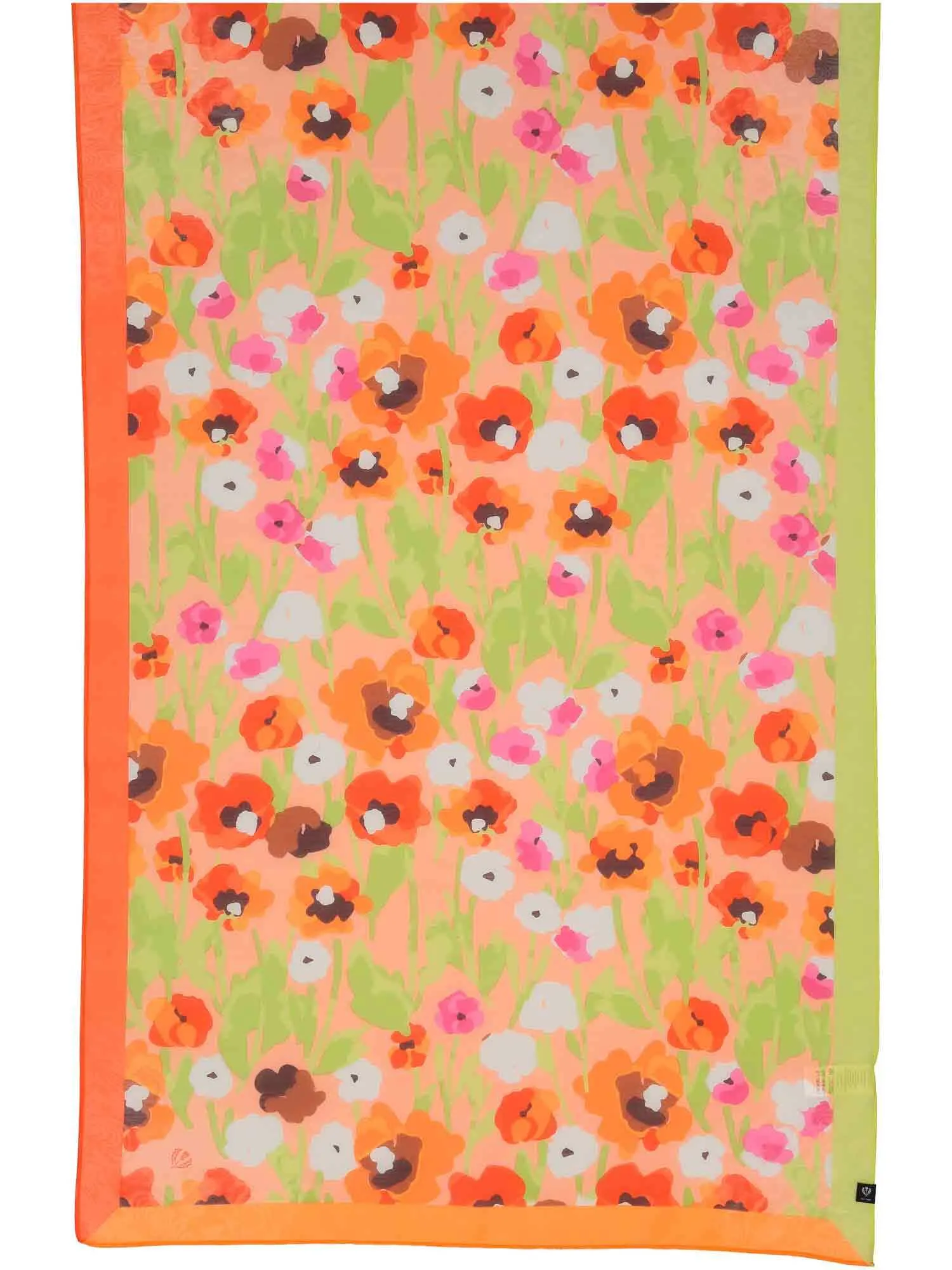 Poppy Floral Oblong Scarf