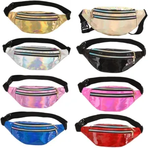 Portable Anti-theft Phone Bag Stylish Shiny Pouch Ideal for Travel Hiking and Daily Use
