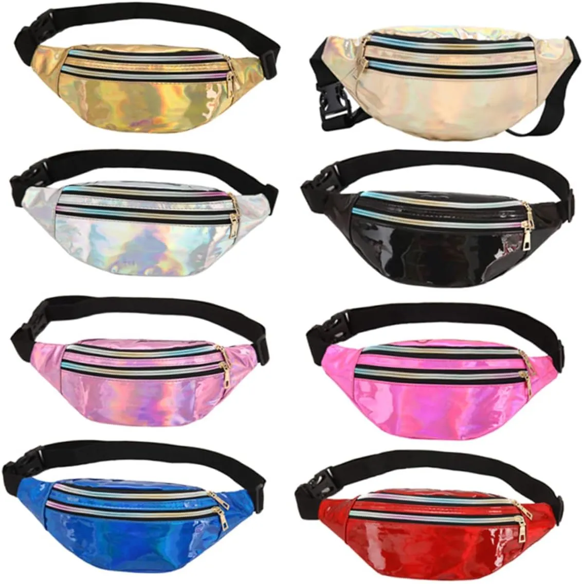 Portable Anti-theft Phone Bag Stylish Shiny Pouch Ideal for Travel Hiking and Daily Use