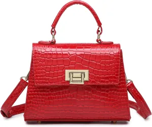 PU Leather Handbags and Purses for Women Crocodile Pattern Top Handle Shoulder Bags Flap Crossbody Satchel Bagsbag1431OWOISS