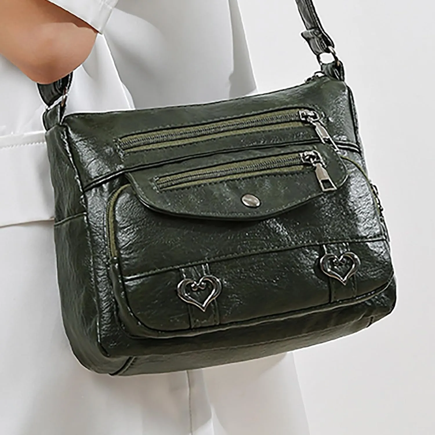 Purses for Women Soft Pu Leather Large Hobo Bags for Women Shoulder Bag Blue