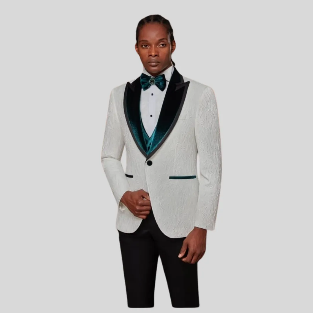 Quesste 5113 White/Green Blazer