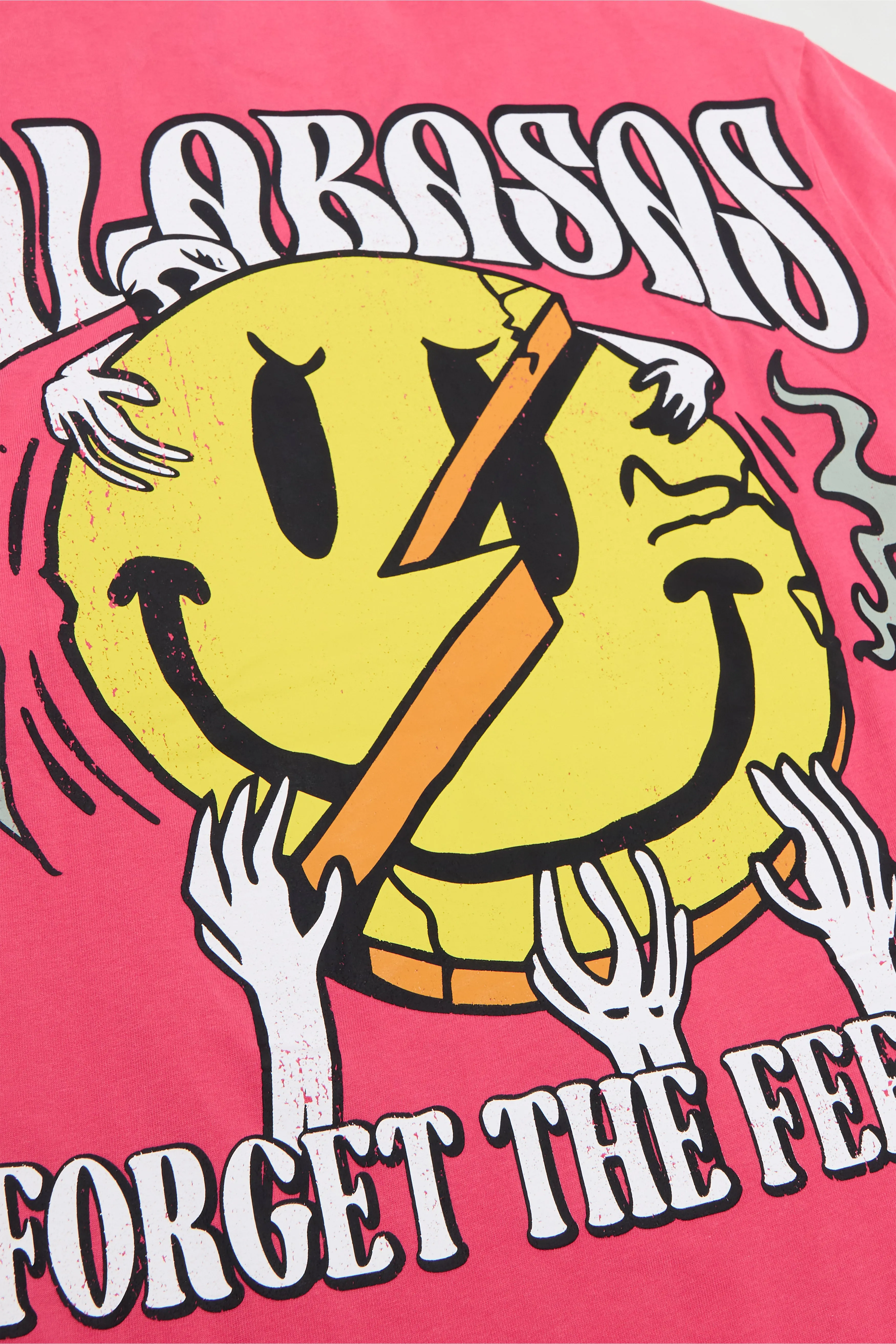 "FORGET IT" VINTAGE BEGONIA RED TEE