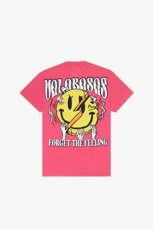 "FORGET IT" VINTAGE BEGONIA RED TEE