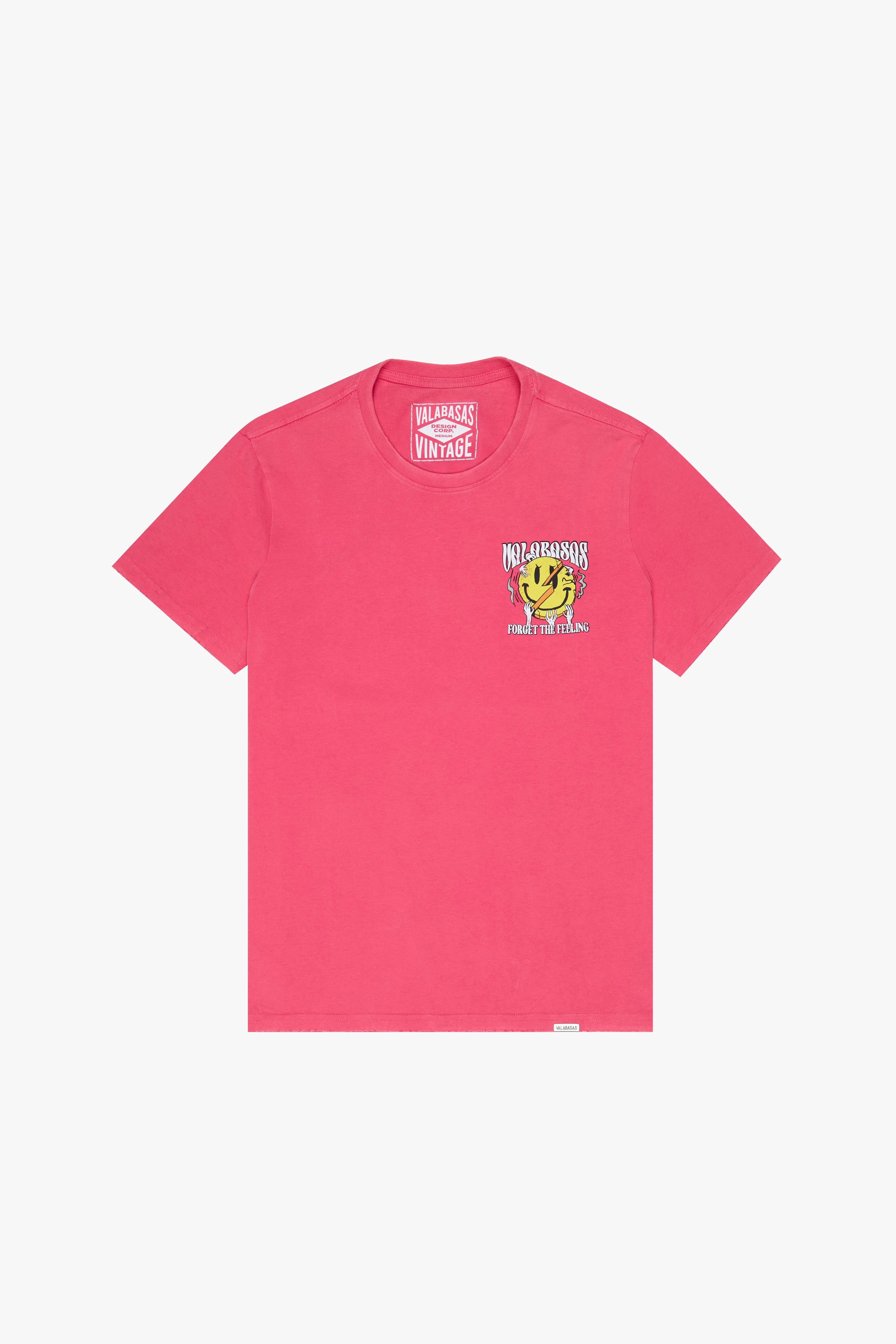 "FORGET IT" VINTAGE BEGONIA RED TEE