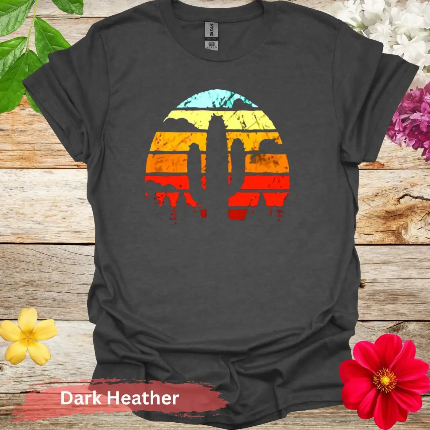 Retro Cactus Graphic T-shirt