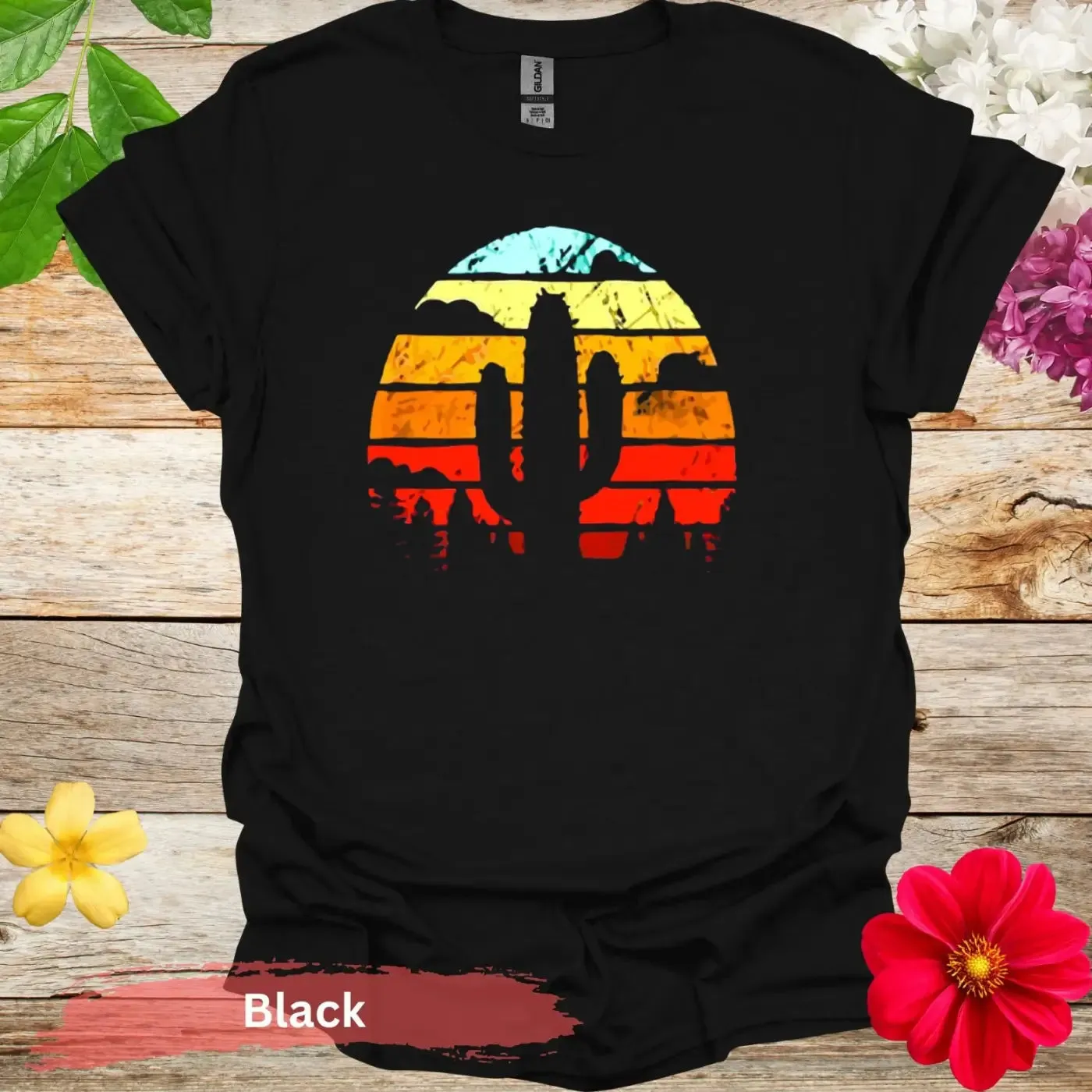 Retro Cactus Graphic T-shirt
