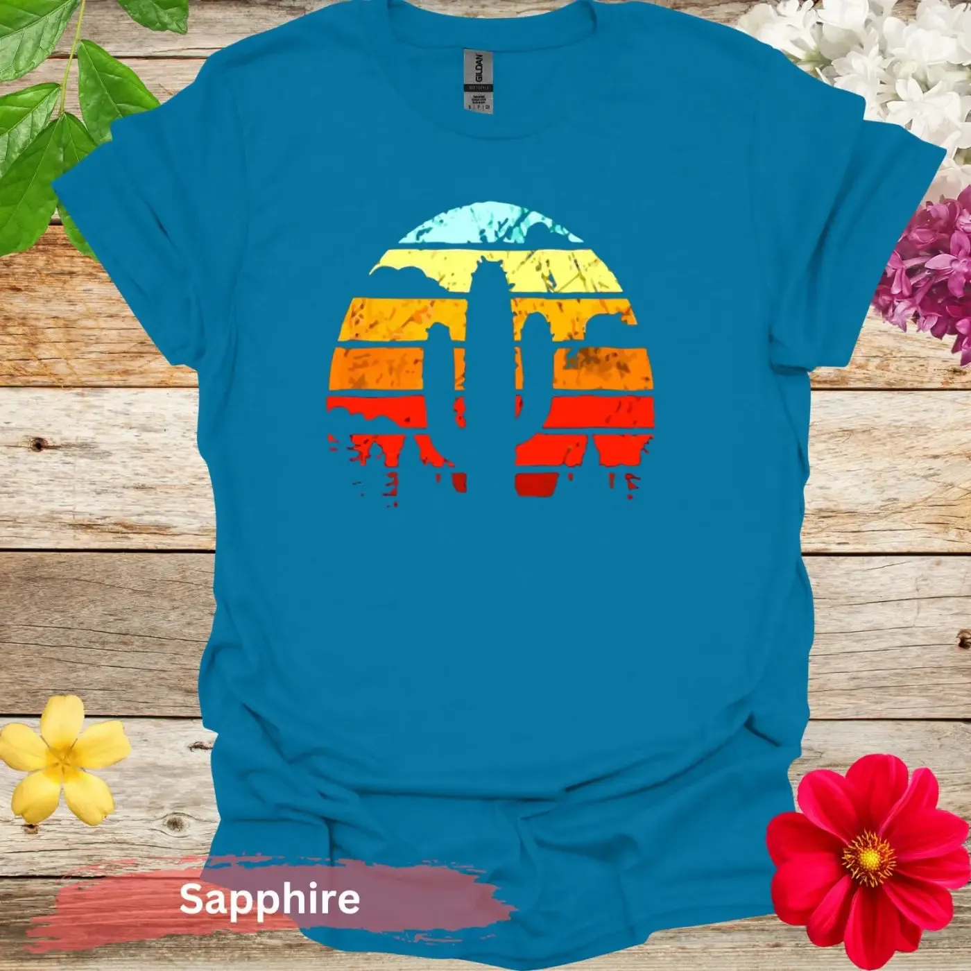 Retro Cactus Graphic T-shirt