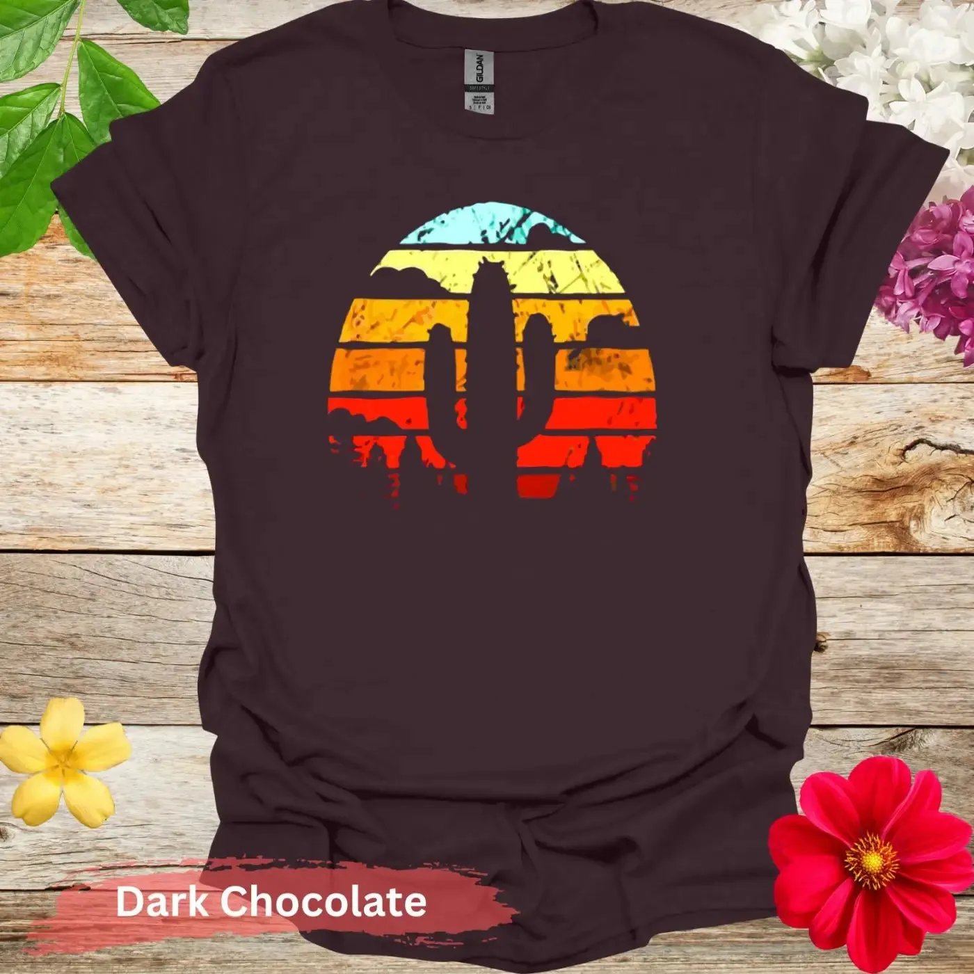 Retro Cactus Graphic T-shirt