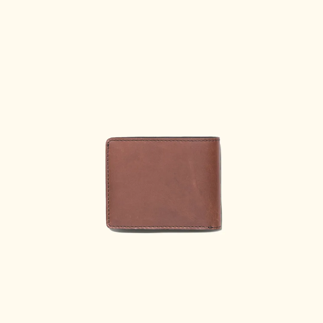 Roosevelt Leather Billfold Wallet | Amber Brown