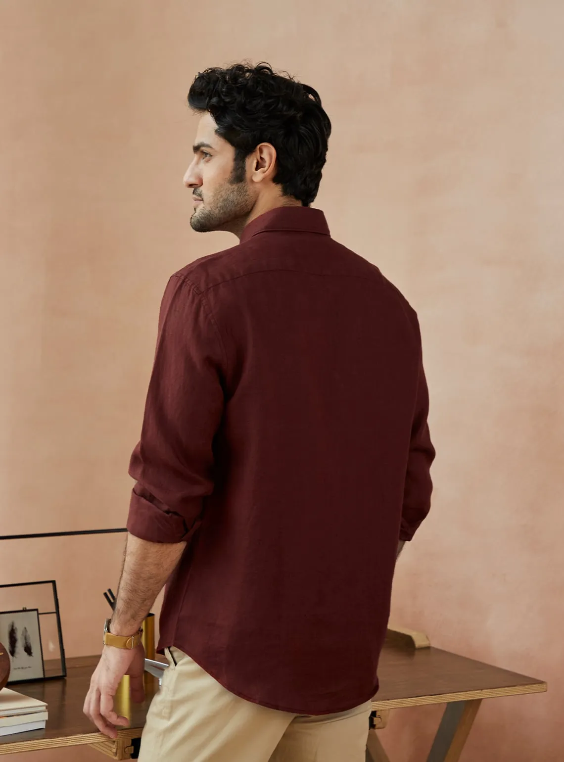 Rosewood Linen Shirt