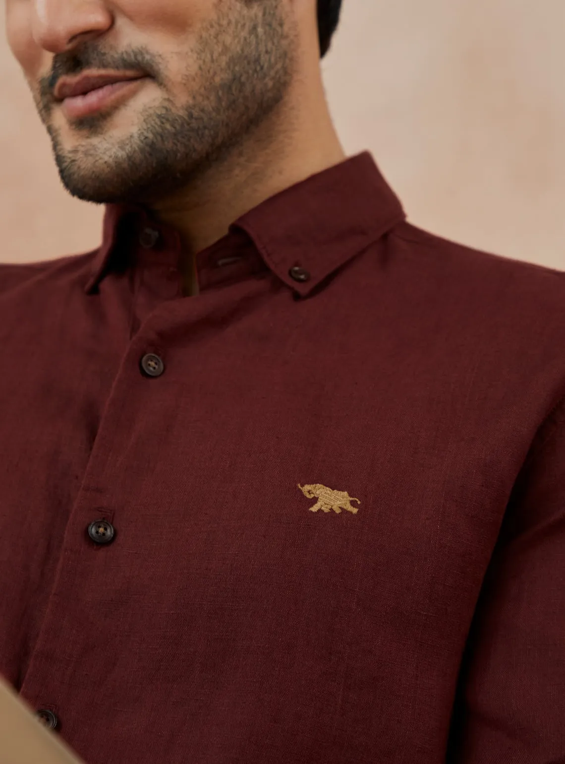 Rosewood Linen Shirt