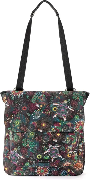Sakroots Olympic Convertible Backpack in Eco Twill, Adjustable Strap, Rainbow Seascape