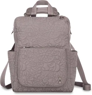 Sakroots Women's Loyola Convertible Backpack, Mushroom Spirit Desert Quilted, 10.75IN x 4.75IN x 15IN