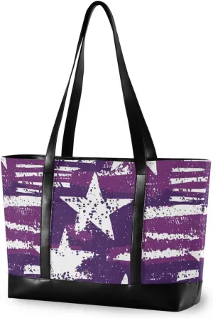 Scandinavian Style American Flag professional computer tote with zipper work tote bags for office with diaper bolso para laptop