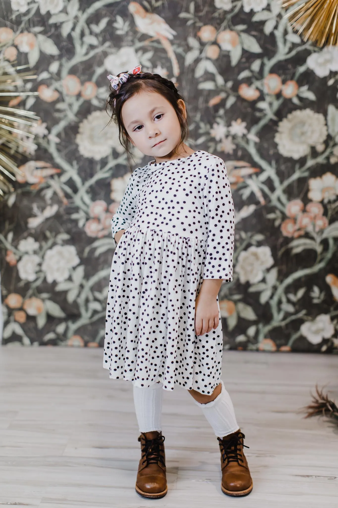 Scattered Dot Twirl Dress