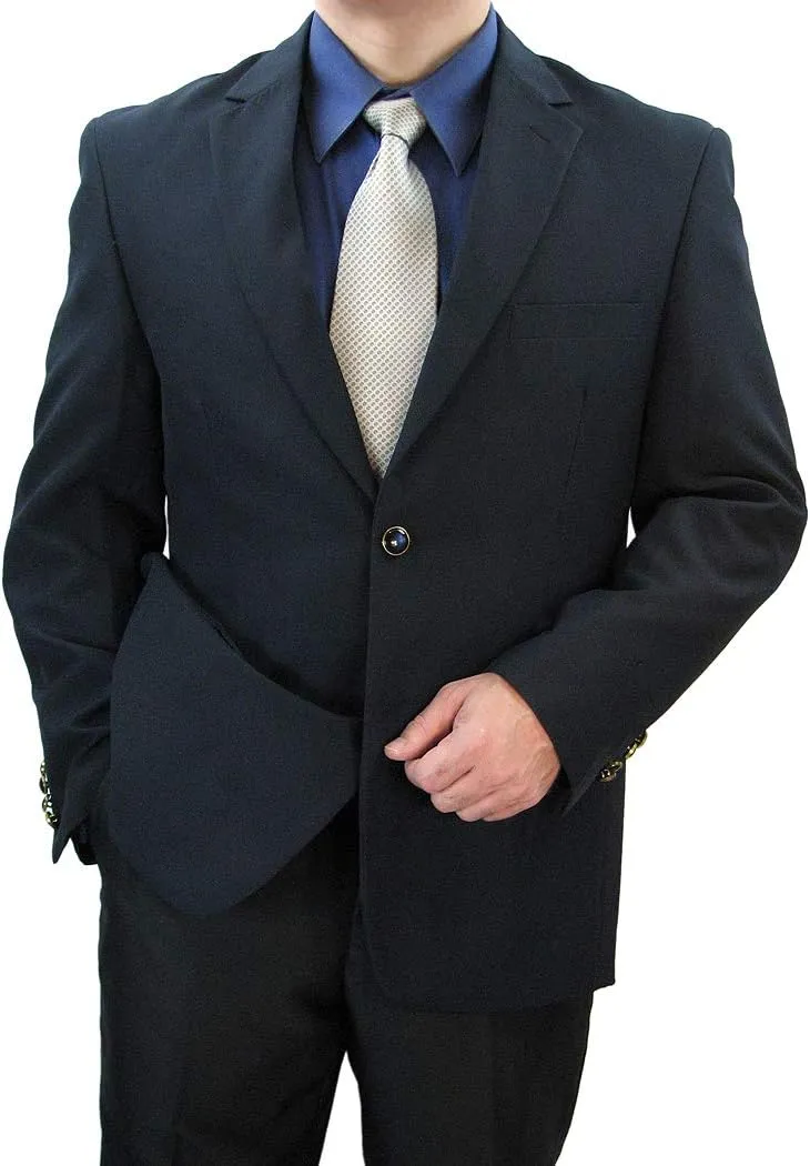 Sharp Hand Tailored Men 2B Dress Blazer w/1 Pair of Socks, Size 36S-56L