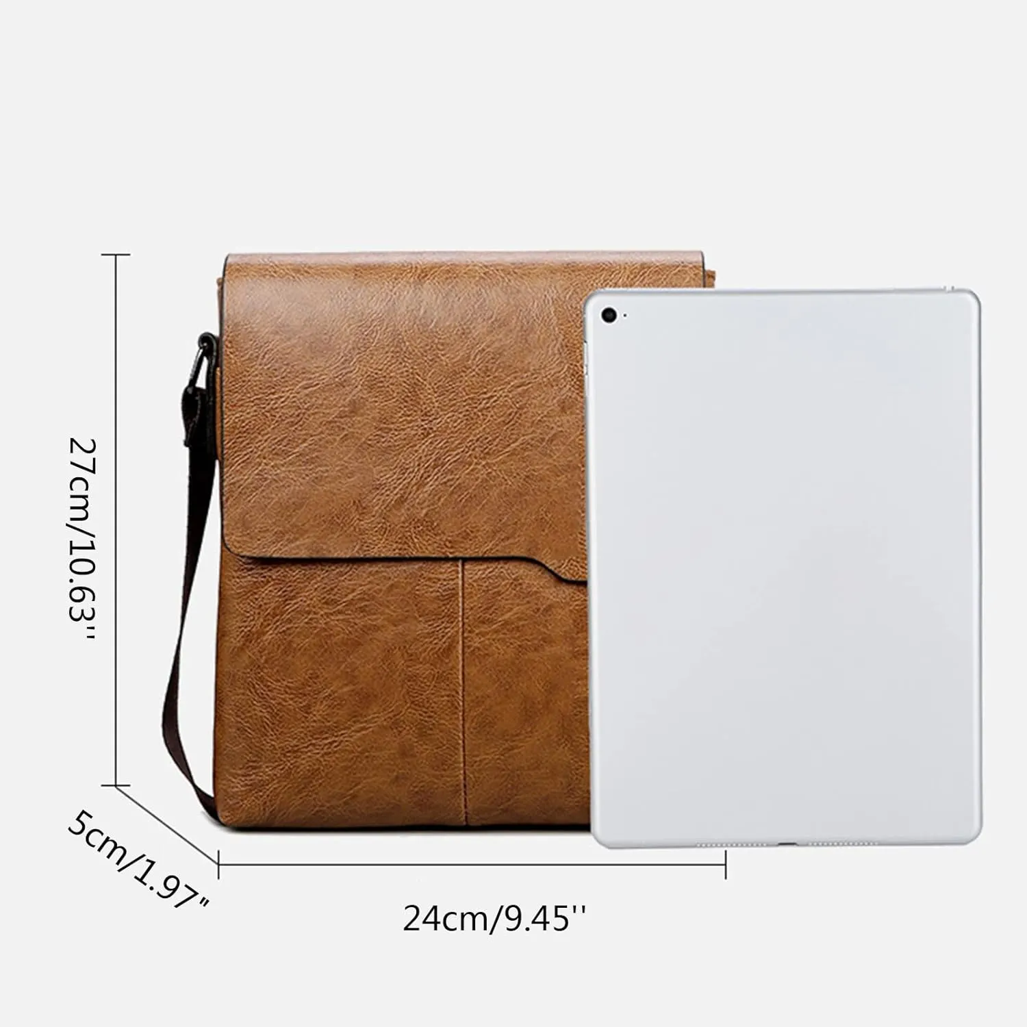 Shoulder Bag for Women Fashion Men Shoulder Bag Trend Leather Briefcase Clutch Backpack Vertical Trend