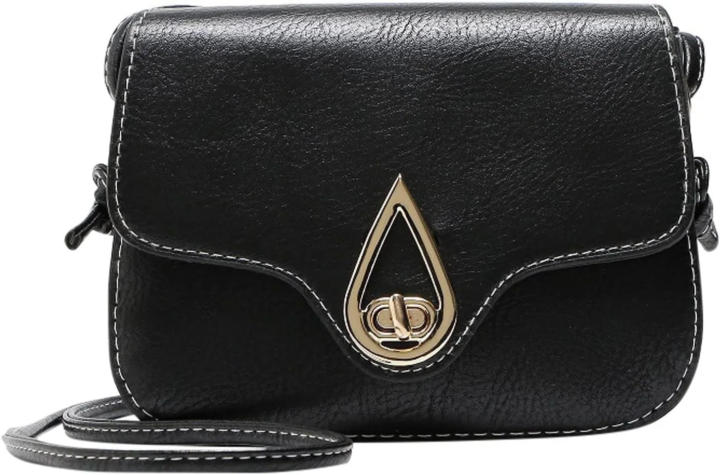 Shoulder Bag for Women Fashionable Retro Women's Bag Metal Turnbuckle Messenger Shaped Small Shoulder