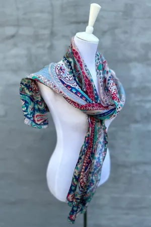 Silk Scarf In Perfect Paisley