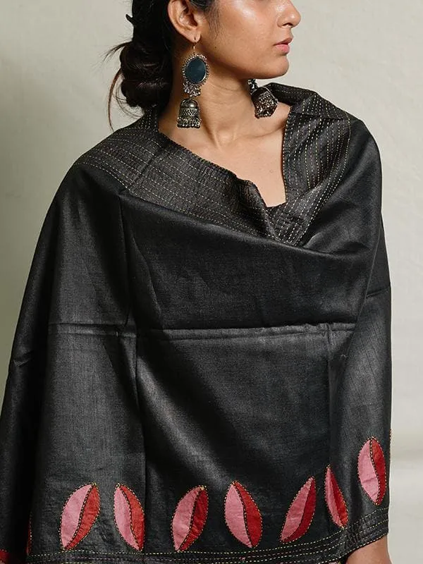 Silk Stole Black