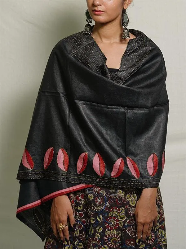 Silk Stole Black