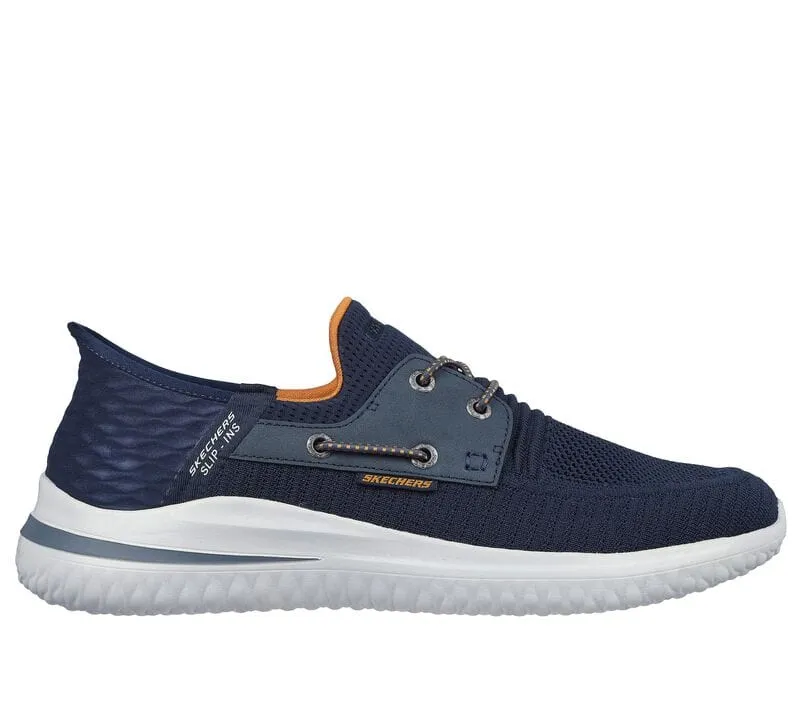 Skechers Men's Delson 3.0 Sneakers- Navy