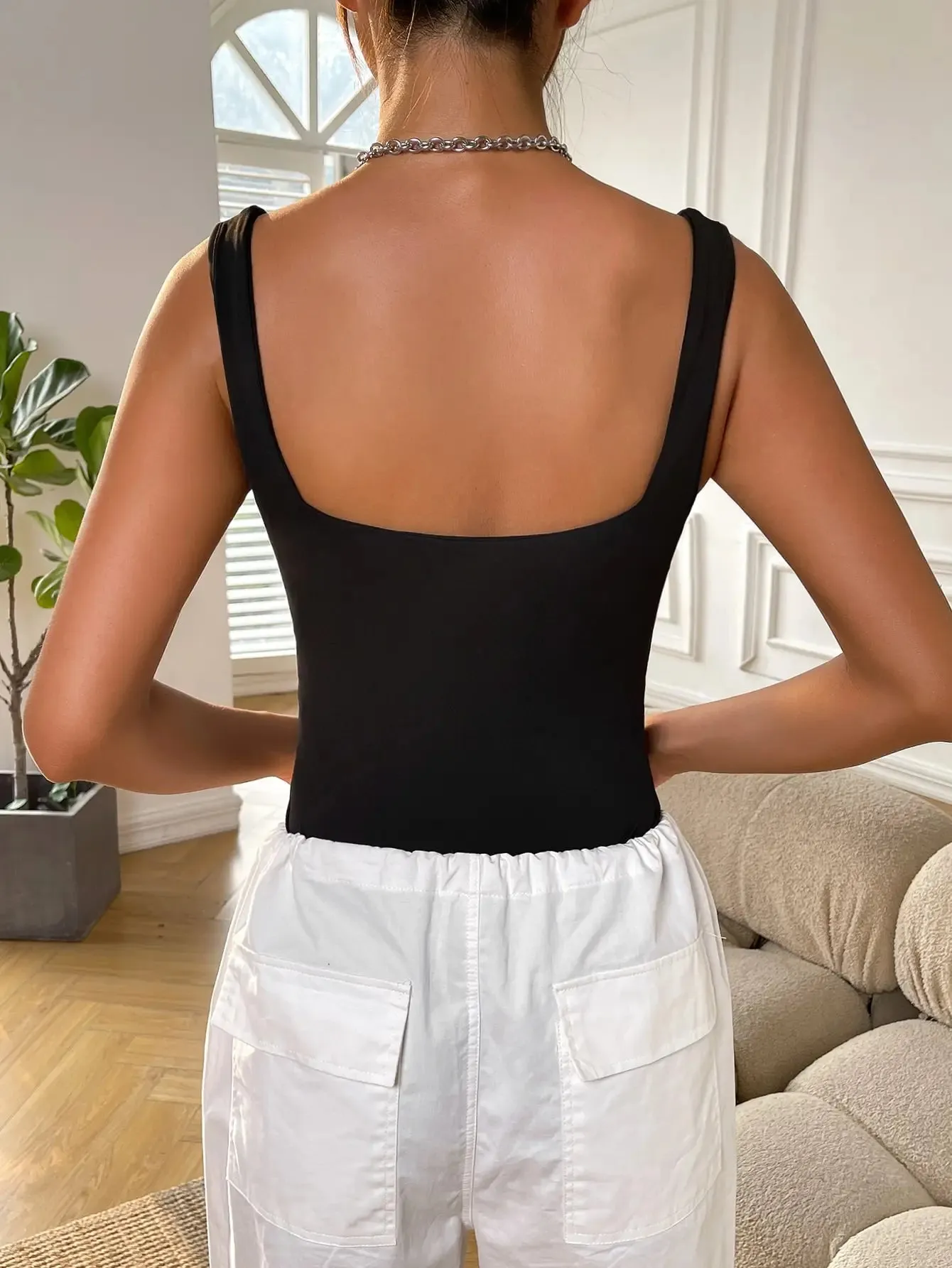 Sleeveless Fitted Jumpsuit