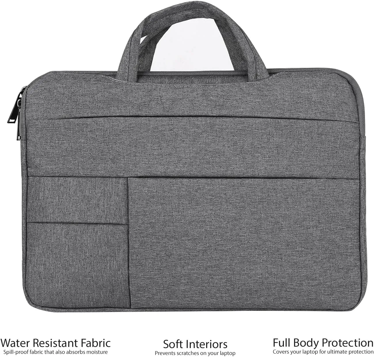 Slim Thin Lightweight 15.6 in Laptop Carrying Case Briefcase Bag for School, College, Professional Executives, Work Meetings