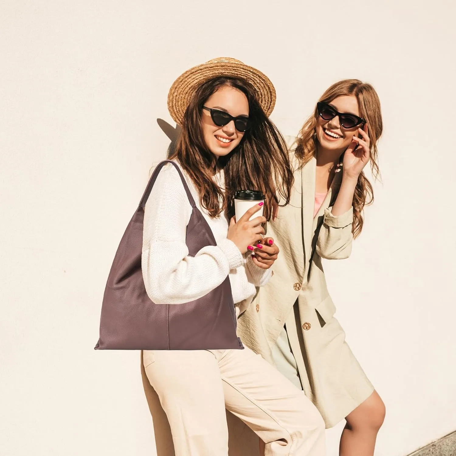 Slouchy Hobo Bag Real Leather Shoulder Hobo Bags for Women Designer Handbags Over Shoulder Hobo Purses for Women Trendy Soft
