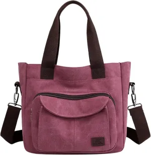 Small Purse for Women Large Capacity Ladies Bag Canvas Handbag Simple Shoulder Messenger Bag