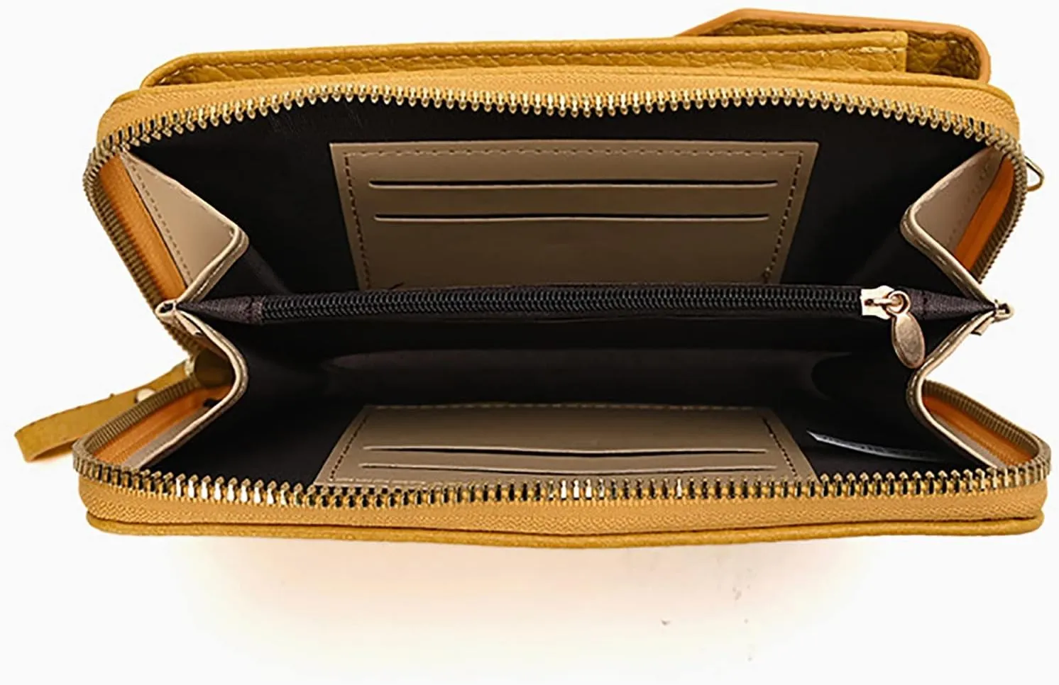 Small Shoulder Bag Large Capacity PU Mobile Phone Bag Ladies Handbag Single Zipper Vertical Crossbody Mobile