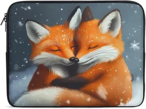 Snowy Fox Laptop Case Sleeve Bag 12inch Durable Shockproof Protective Computer Carrying Cover Briefcase