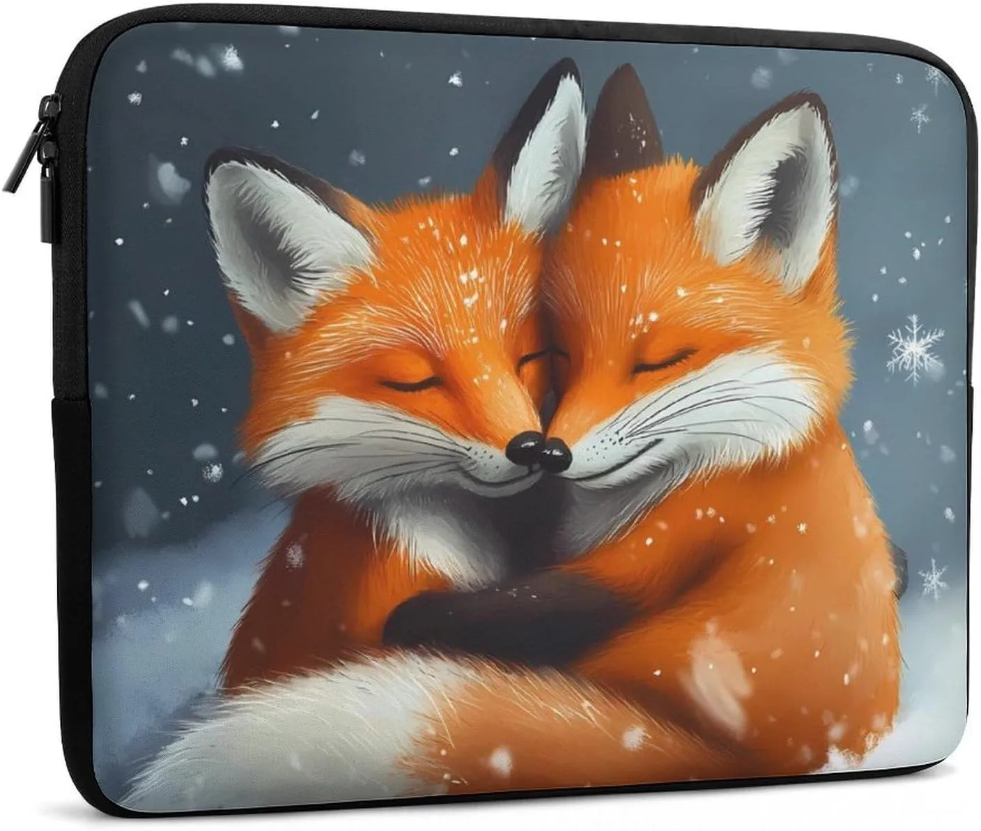 Snowy Fox Laptop Case Sleeve Bag 12inch Durable Shockproof Protective Computer Carrying Cover Briefcase