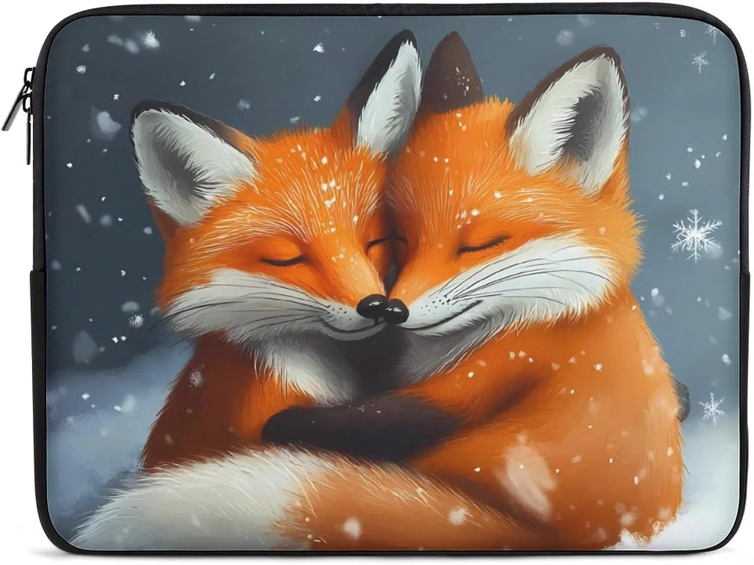 Snowy Fox Laptop Case Sleeve Bag 12inch Durable Shockproof Protective Computer Carrying Cover Briefcase