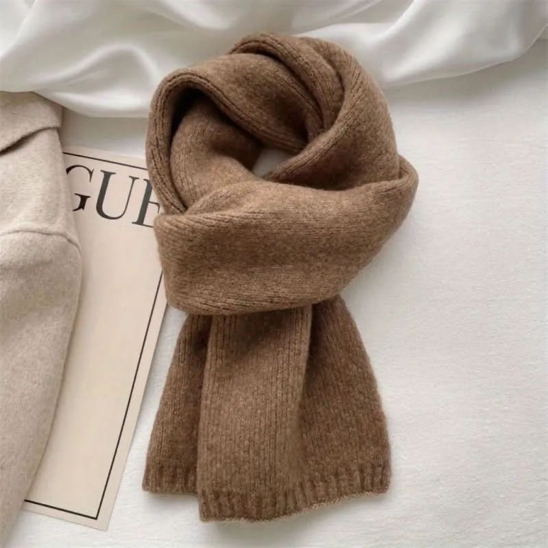 Soft & Warm Acrylic Knit Scarf – Elegant Winter Neckwear