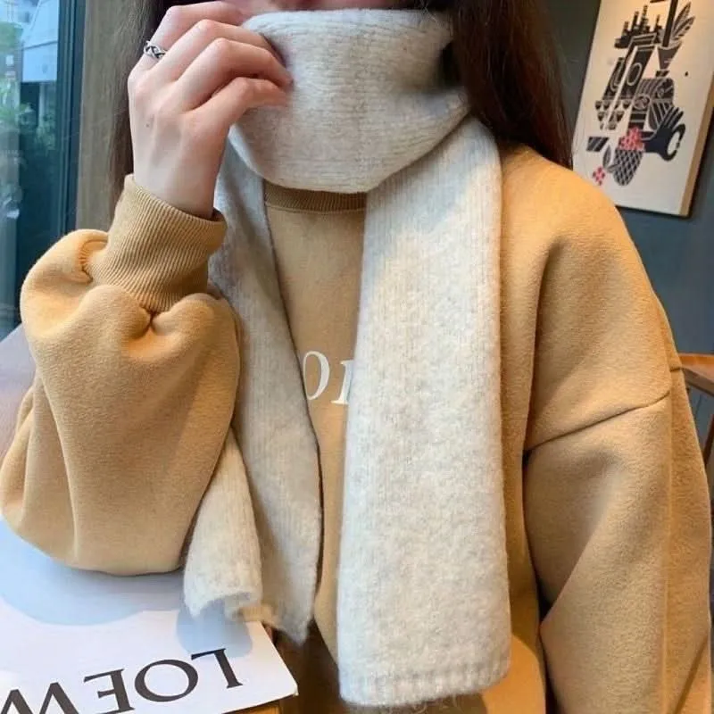 Soft & Warm Acrylic Knit Scarf – Elegant Winter Neckwear