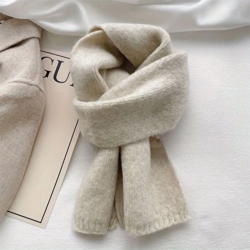 Soft & Warm Acrylic Knit Scarf – Elegant Winter Neckwear