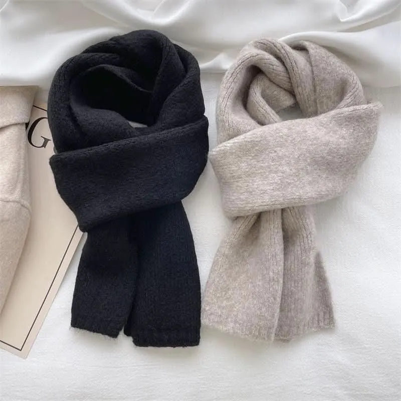 Soft & Warm Acrylic Knit Scarf – Elegant Winter Neckwear