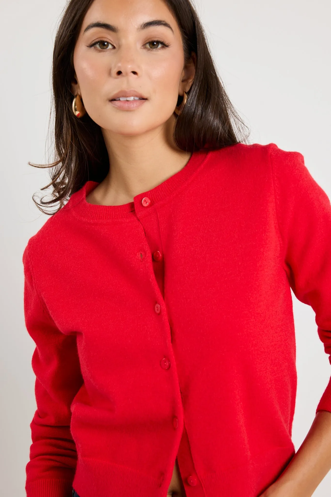 STORIES BE TOLD DEDICATION CASHMERE BLEND CREWNECK CARDIGAN