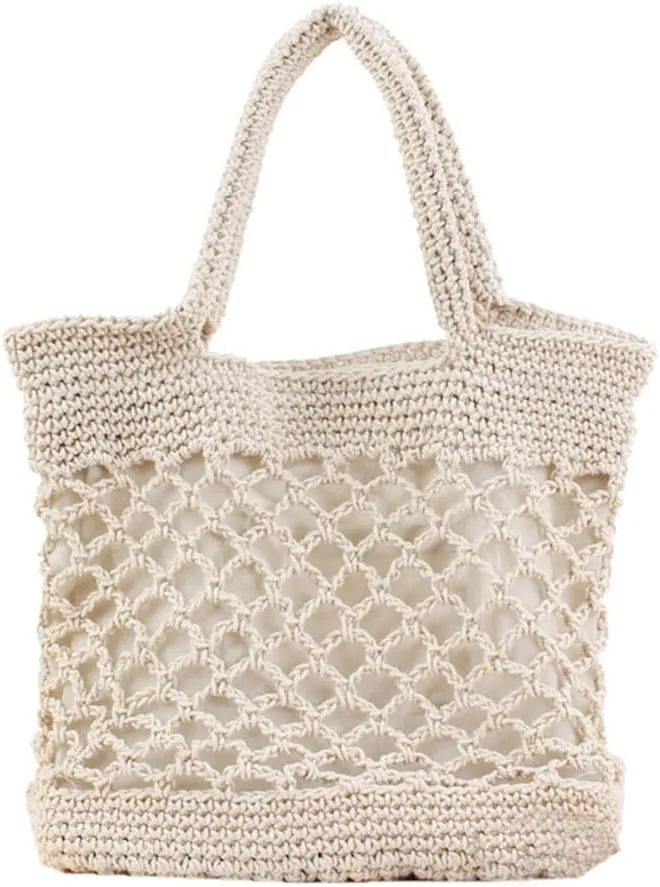 Straw Bags for Women Handwoven Tote Summer Straw Handbag Beach Weave Bag Boho Style Shoulder Bags