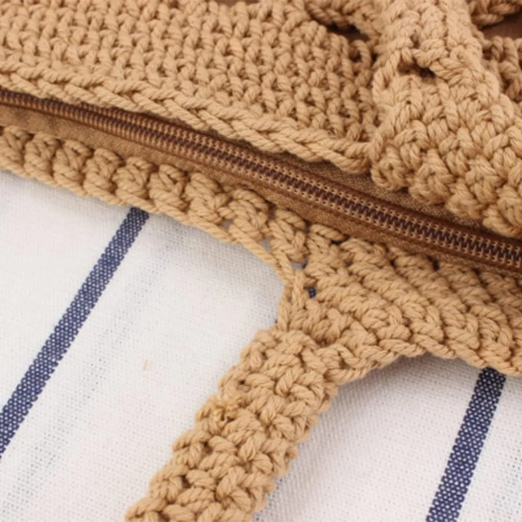 Straw Bags for Women Handwoven Tote Summer Straw Handbag Beach Weave Bag Boho Style Shoulder Bags