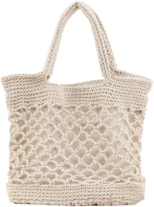 Straw Bags for Women Handwoven Tote Summer Straw Handbag Beach Weave Bag Boho Style Shoulder Bags