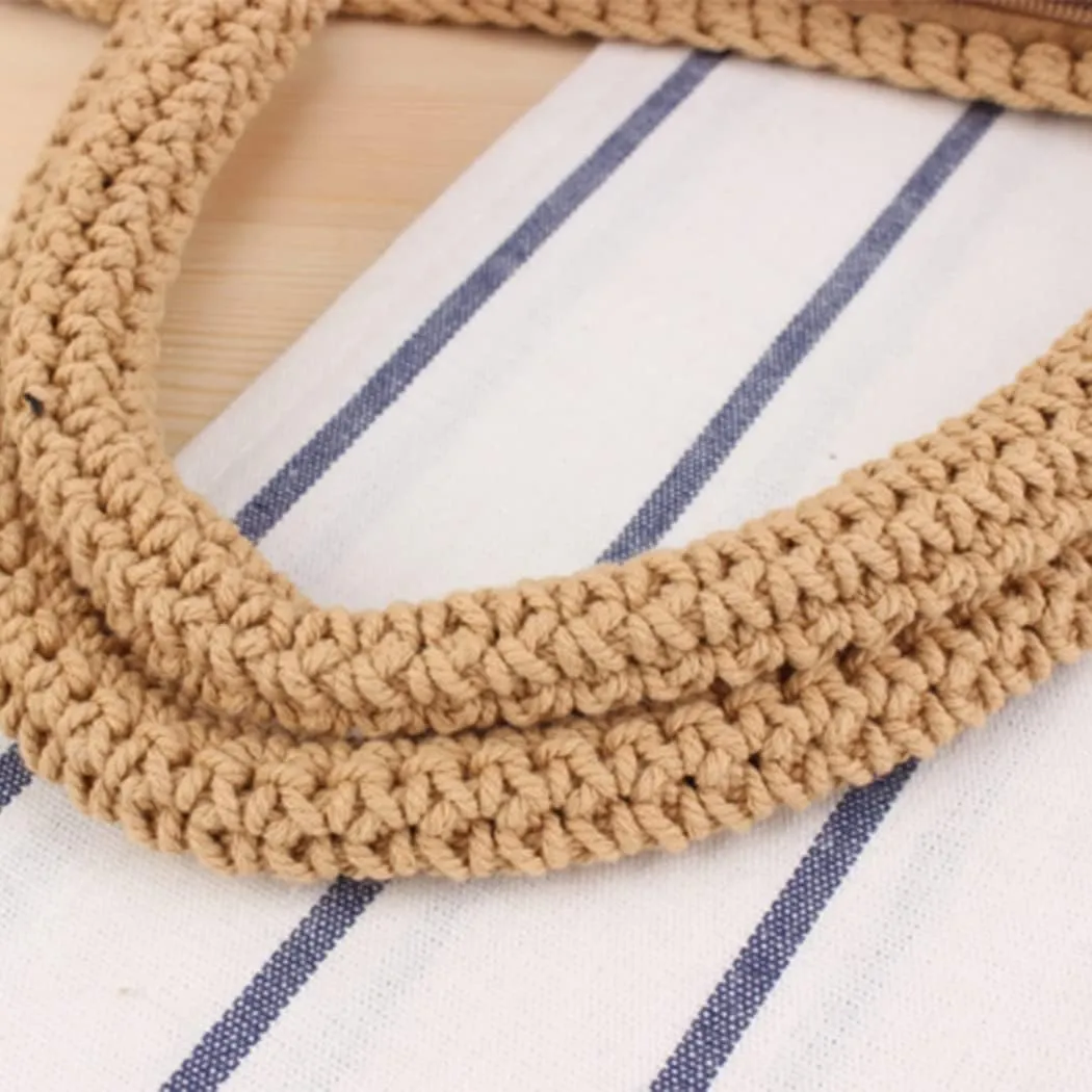 Straw Bags for Women Handwoven Tote Summer Straw Handbag Beach Weave Bag Boho Style Shoulder Bags