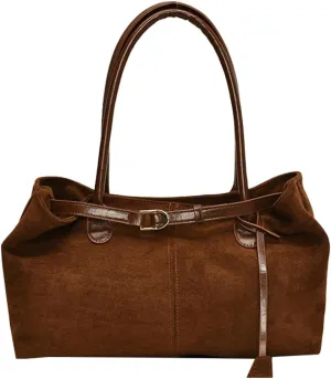Suede Shoulder Bags for Women - Stylish Work Satchel and Purse - Dating, Shopping 2024