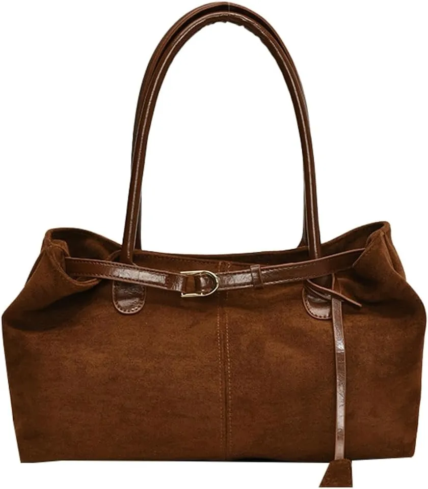 Suede Shoulder Bags for Women - Stylish Work Satchel and Purse - Dating, Shopping 2024